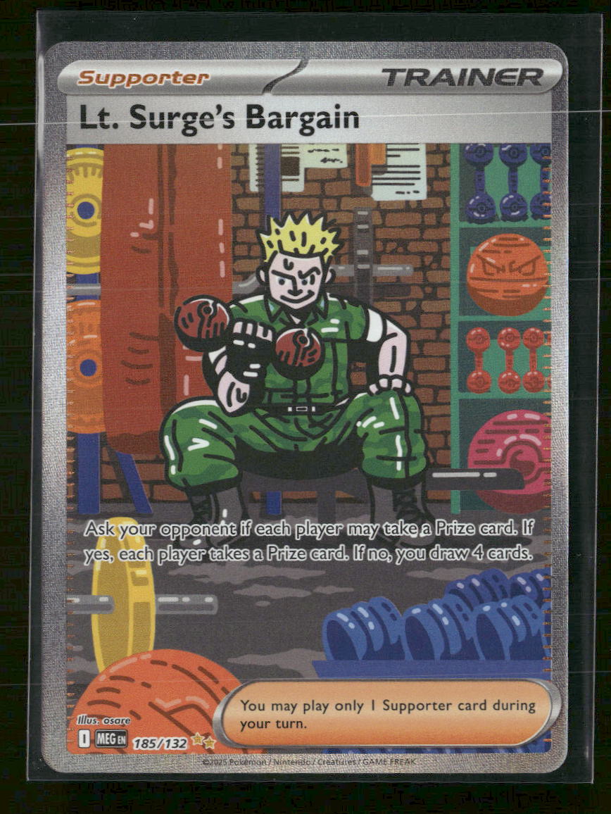 ME01: Mega Evolution Lt. Surge's Bargain #185/132