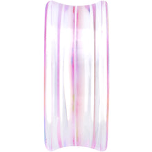 38mm Acrylic Pink Multicolored Flower Power Saddle Plug