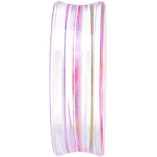 44mm Acrylic Pink Multicolored Flower Power Saddle Plug