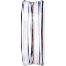46mm Acrylic Black Multicolored Old Fashioned Flowers Saddle Plug