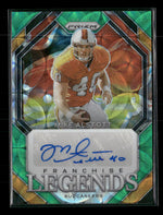 2023 Panini Prizm Franchise Legends Signatures Green Scope Mike Alstott #/75