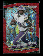 2025 Panini Prizm Red Shimmer Justin Jefferson #/49 #81