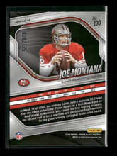 2025 Panini Prizm Black Prizms White Joe Montana #/175 #130