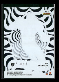 2023 Panini Illusions Funkadelic Signatures Black Bo Jackson #/15 Auto #2