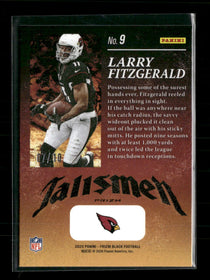 2025 Panini Prizm Black Gold Talisman /10 Larry Fitzgerald #9