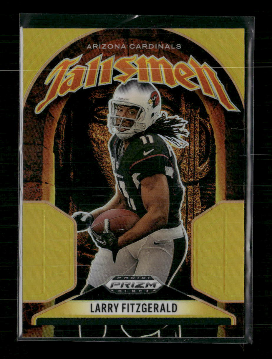 2025 Panini Prizm Black Gold Talisman /10 Larry Fitzgerald #9