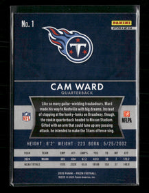 2025 Panini Prizm Silver Cam Ward #1