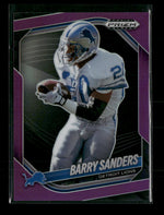 2025 Panini Prizm Black Prizms Purple Barry Sanders #/99 #55