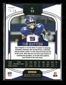 2025 Panini Honors Blue /99 Cam Skattebo #53