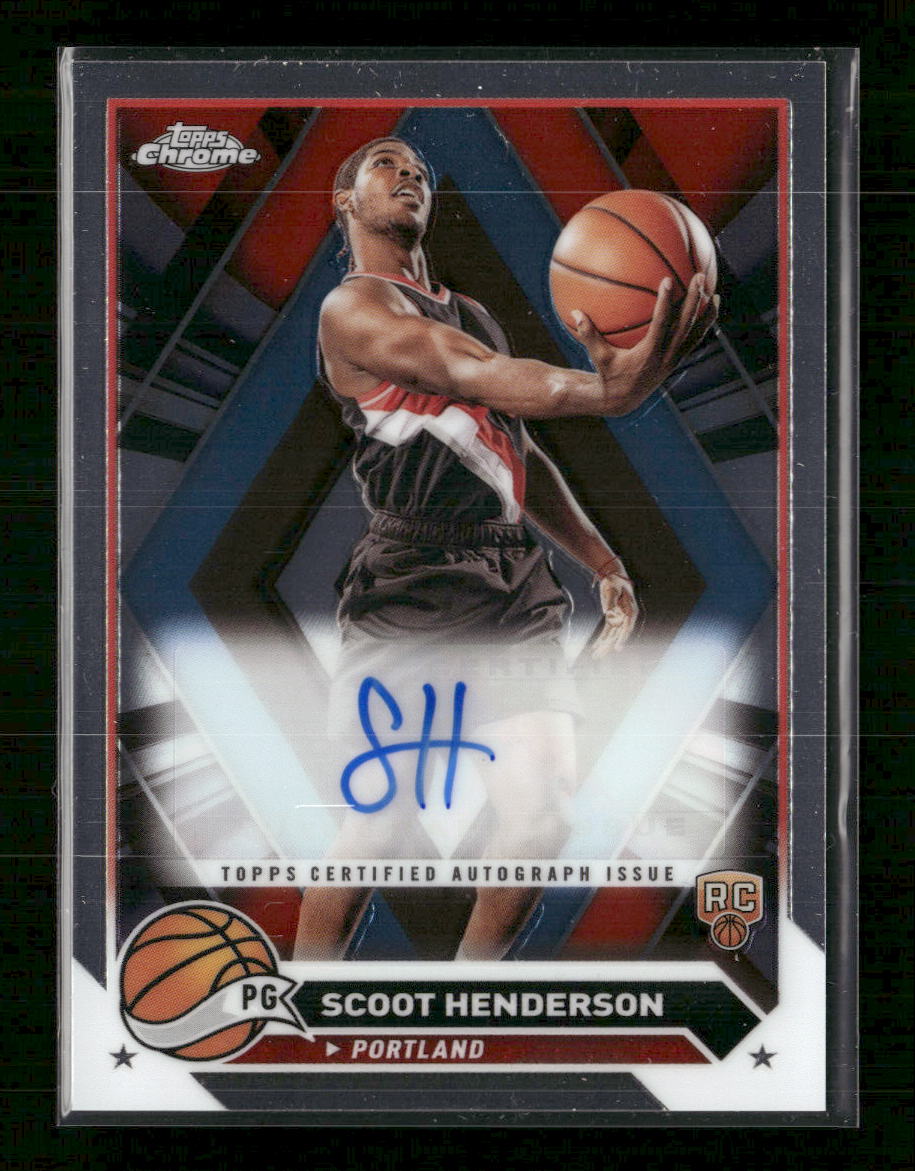 2023-24 Topps Chrome Autographs Scoot Henderson Auto #CG-SH