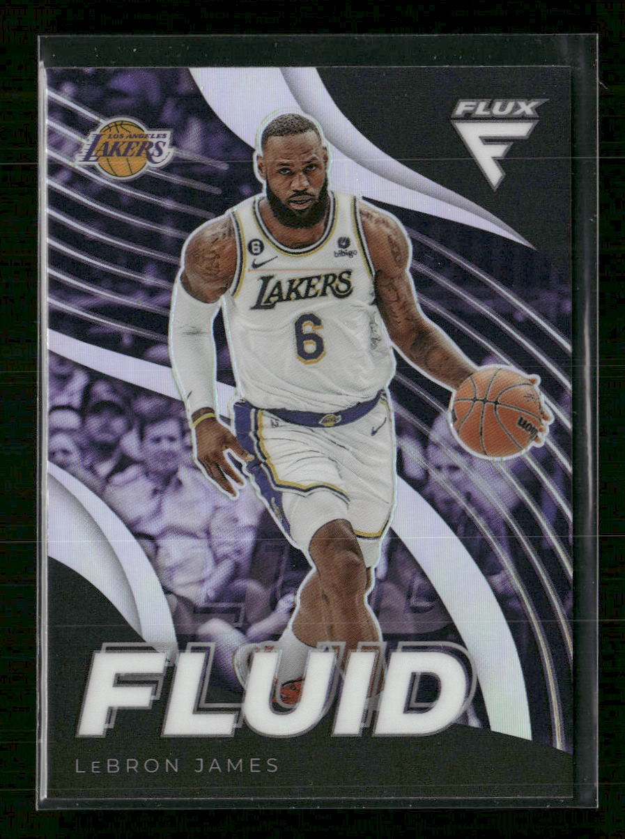 2022-23 Panini Flux Fluid Silver LeBron James #10