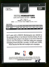 2025-26 Topps Chrome X-Fractor Victor Wembanyama #221