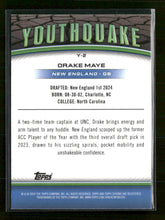2024 Topps Chrome Youthquake X-Fractor Drake Maye #Y-2