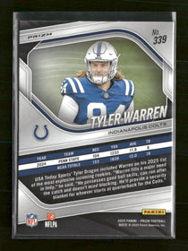 2025 Panini Prizm Silver Tyler Warren #339
