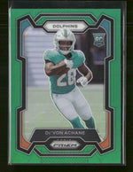 2023 Panini Prizm Green De'Von Achane #365