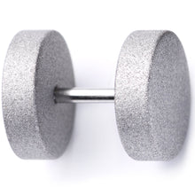 16G Silver Sandblasted Steel Cheater Plug Set