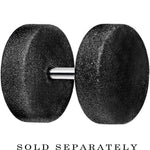 16G 3/16 Black Sandblasted Steel Cheater Plug