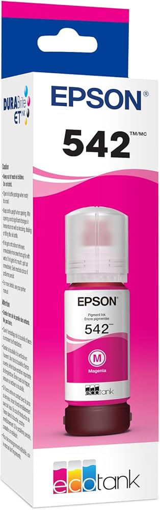 New, Pre-Owned - Epson T542 70ml Standard Yield Magenta Ink Bottle, T542320