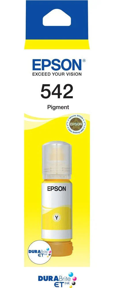 New, Pre-Owned - Epson T542 70ml Standard Yield Yellow Ink Bottle, T542420