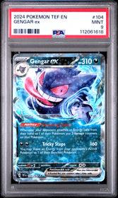2024 Pokemon Tef En-Temporal Forces Gengar Ex 9 PSA #104