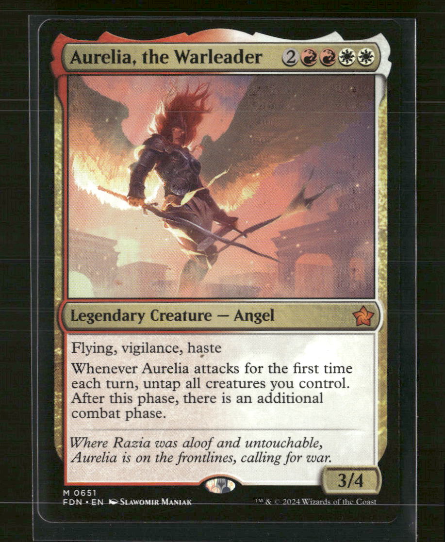 Foundations Aurelia, the Warleader #651