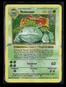 Base Set Venusaur #015/102 Damaged