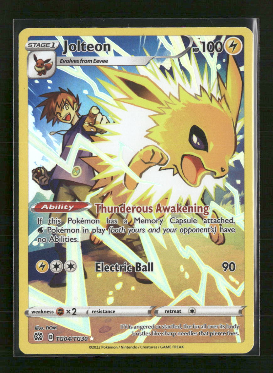 SWSH09: Brilliant Stars Trainer Gallery Jolteon #TG04/TG30