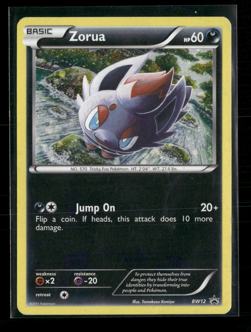 Black and White Promos Zorua Damaged #BW12