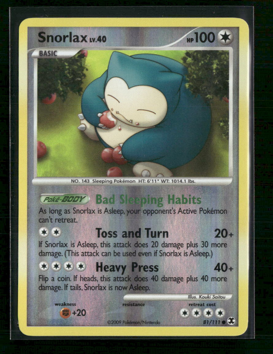 Rising Rivals Snorlax (81) Reverse Holo #81/111