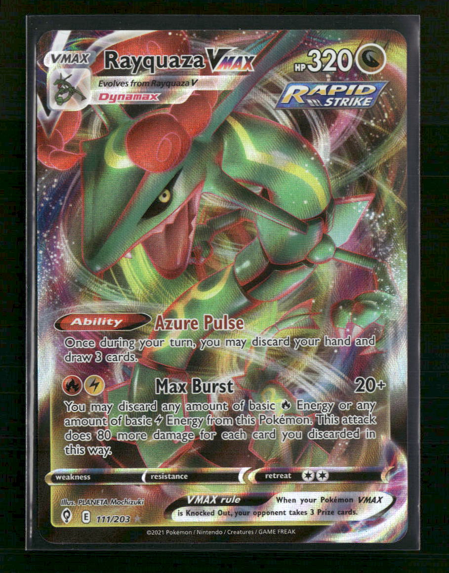 SWSH07: Evolving Skies Rayquaza VMAX #111/203