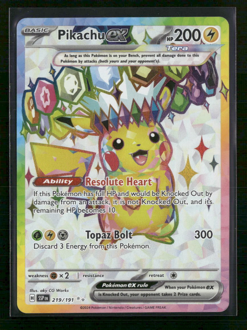 SV08: Surging Sparks Pikachu ex #219/191