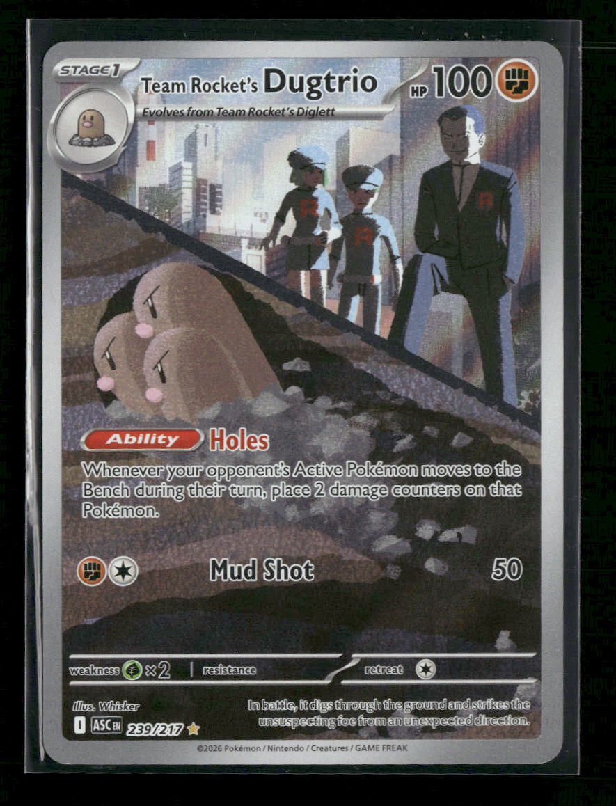 ME: Ascended Heroes Team Rocket's Dugtrio #239/217