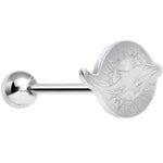 Officially Licensed NFL Cut Out Miami Dolphins Tongue Ring