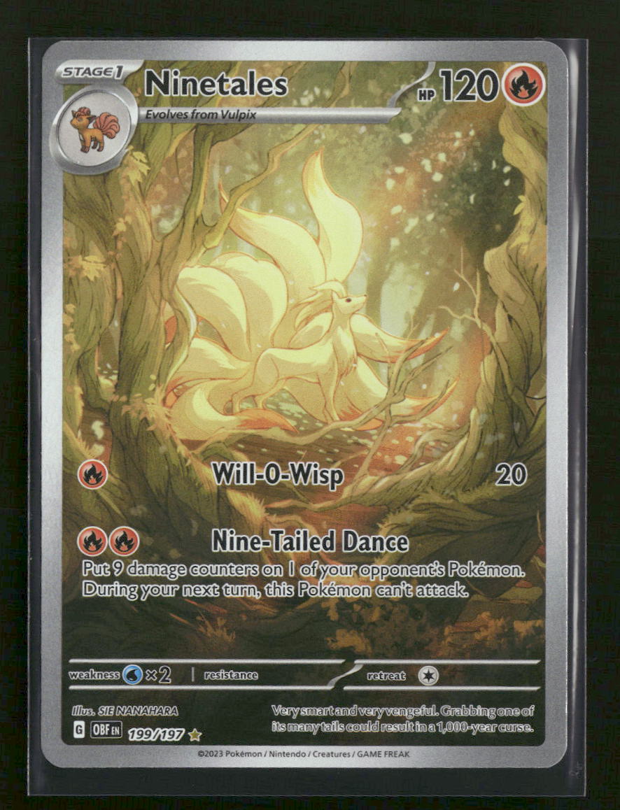 SV03: Obsidian Flames Ninetales -199/197 #199/197