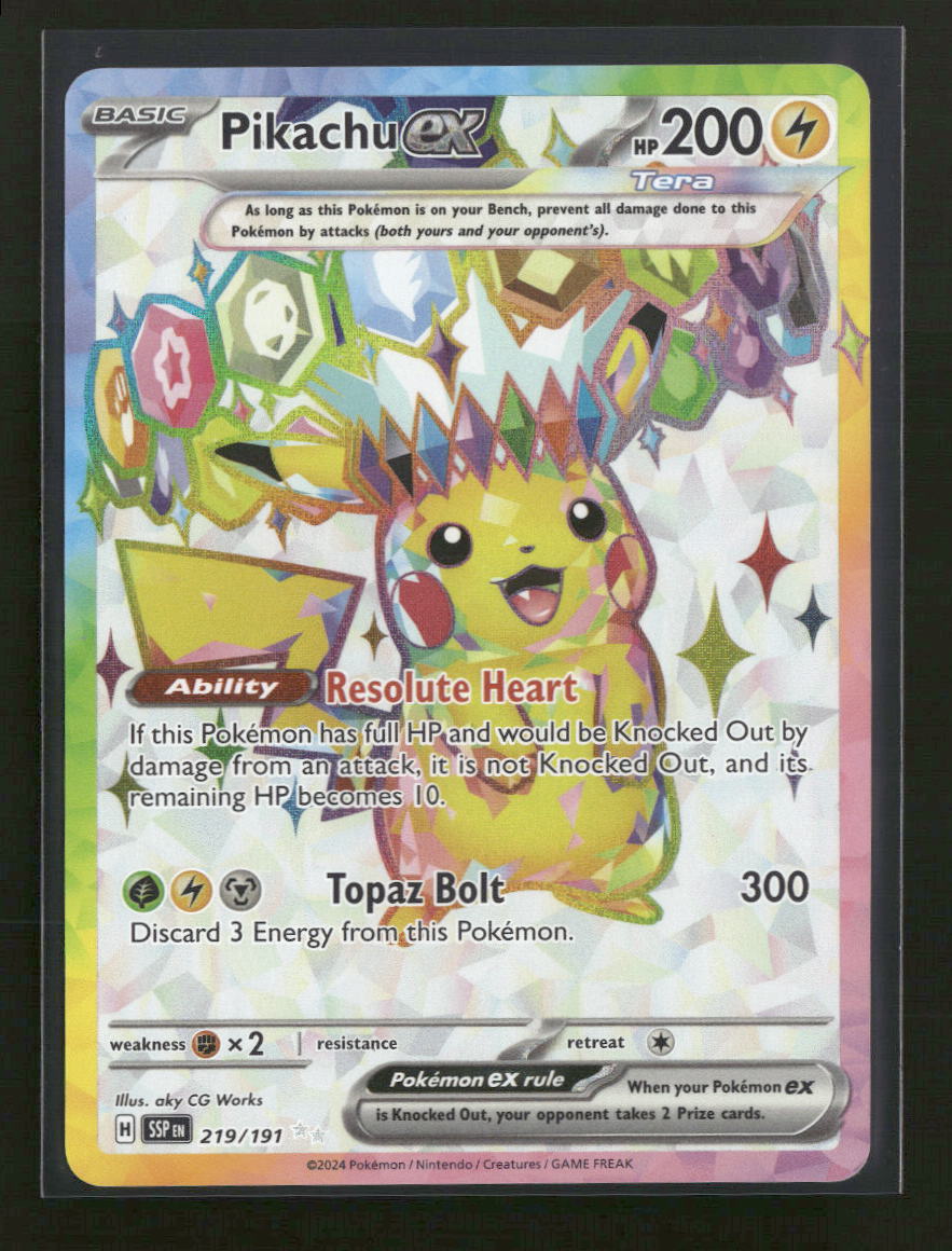 SV08: Surging Sparks Pikachu ex #219/191