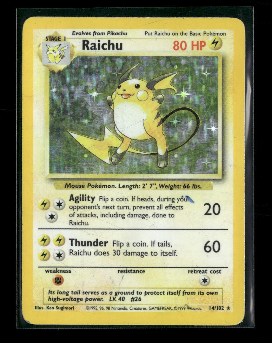 Base Set Raichu #014/102