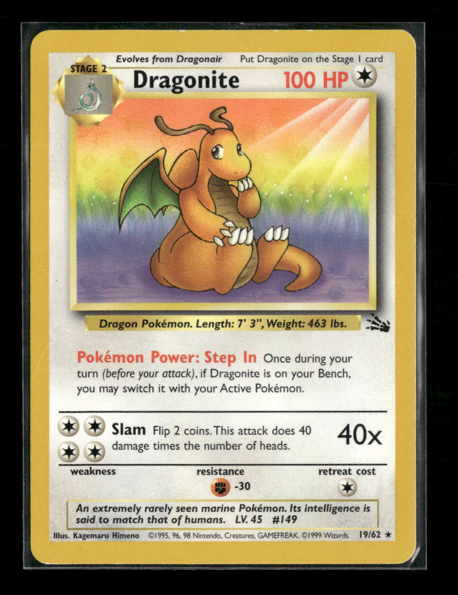 Fossil Dragonite (19) Unlimited #19/62