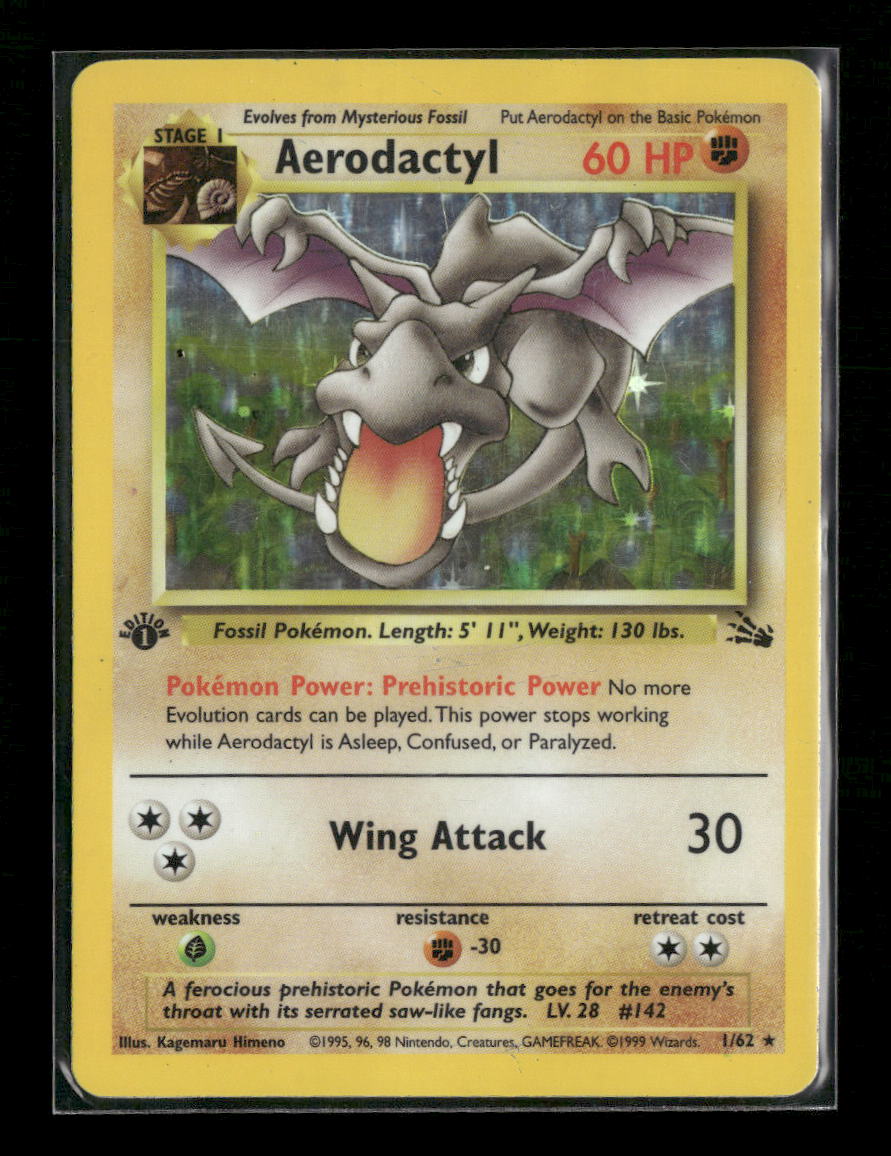 Fossil Aerodactyl (1) 1st Edition #01/62