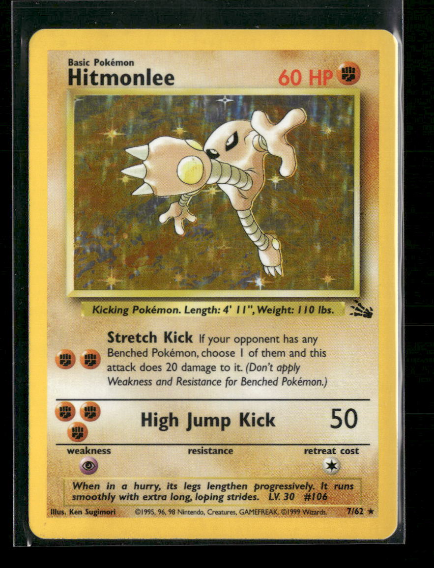 Fossil Hitmonlee (7) Unlimited #07/62