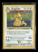 Fossil Dragonite (4) Unlimited #04/62 *Damaged*