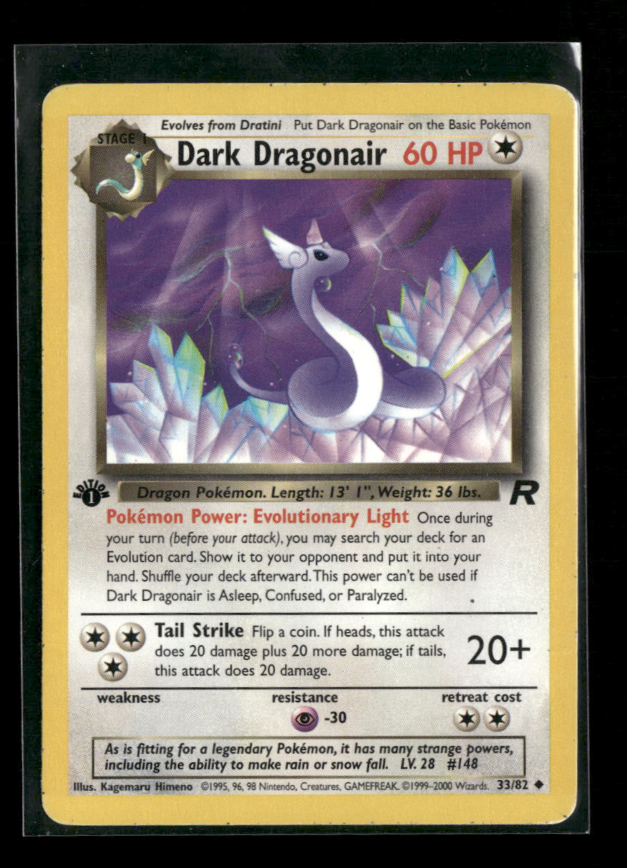 Team Rocket Dark Dragonair 1st Edition #33/82