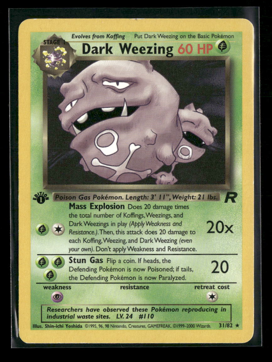 Rocket Gang Dark Weezing 1st Edition #31/82