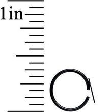 20G 5/16 Black IP Divine Cross Nose Hoop