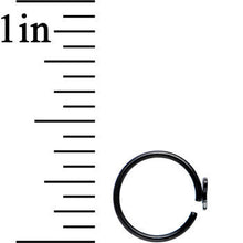 20G 5/16 Black IP Girly Bow Nose Hoop