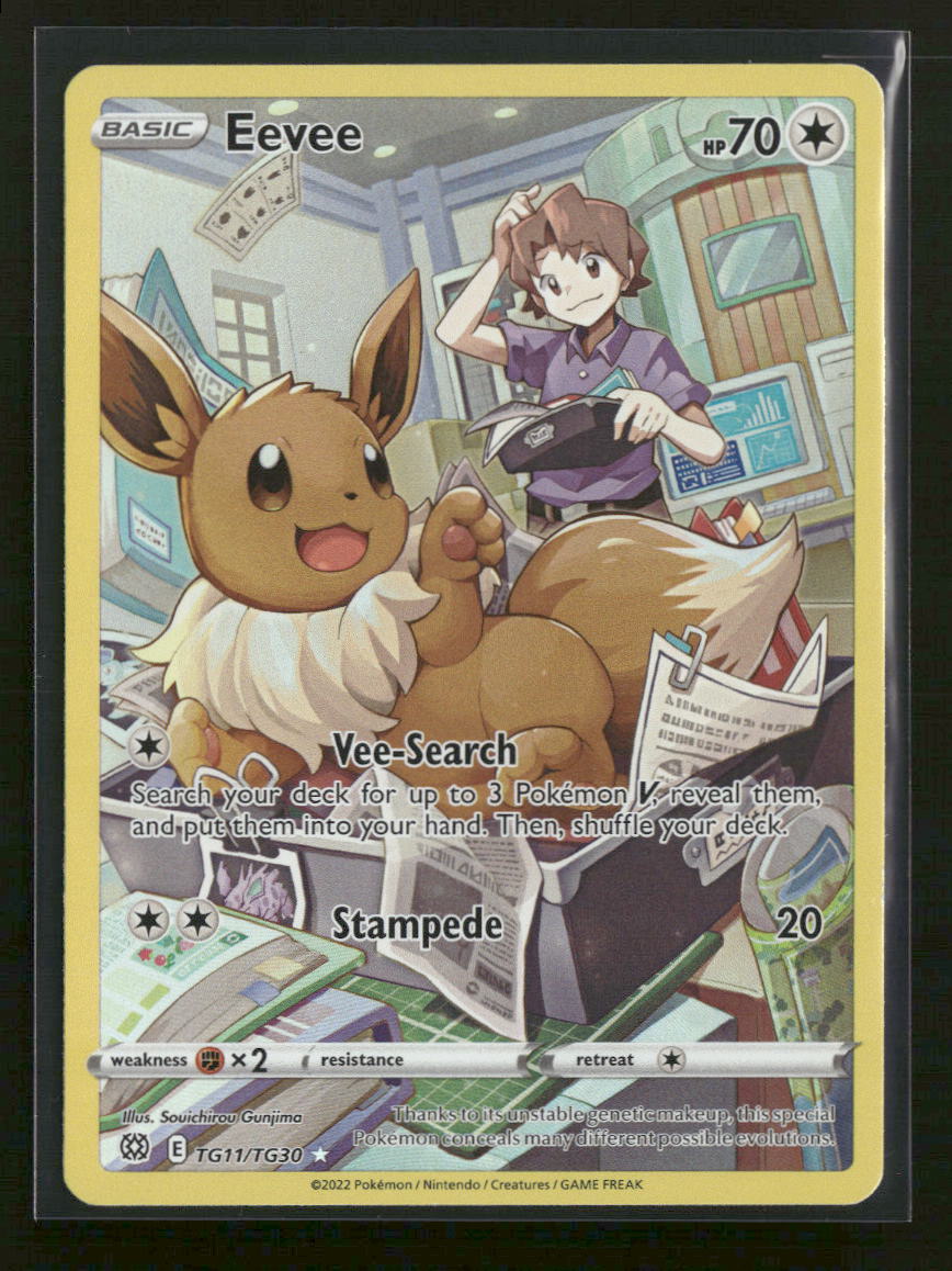 SWSH09: Brilliant Stars Trainer Gallery Eevee #TG11/TG30