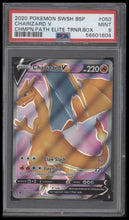 2020 Pokemon SWSH BSP Chmpn.Path Elite Trnr.Box Charizard V 9 PSA #050