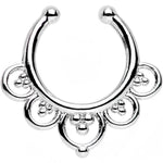 Beads and Balloons Non-Pierced Clip On Fake Septum Ring