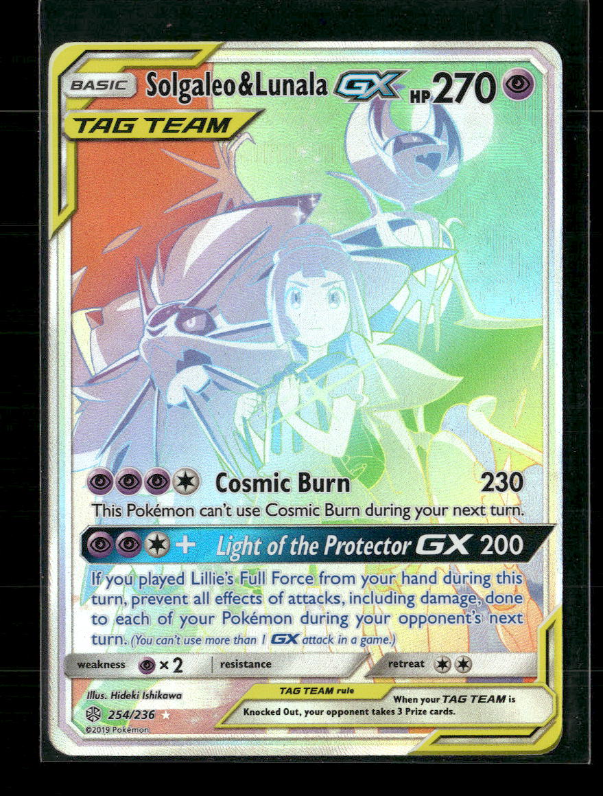 SM - Cosmic Eclipse Solgaleo & Lunala GX (Secret) #254/236