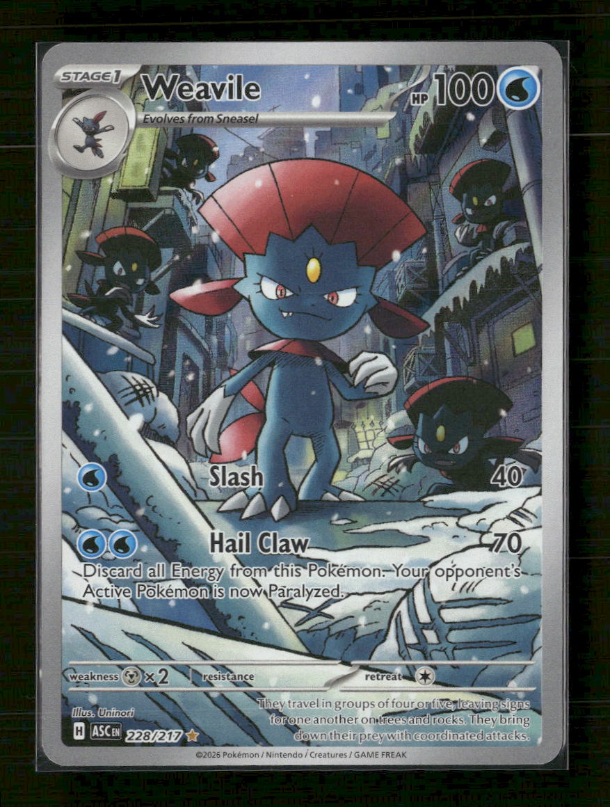 ME: Ascended Heroes Weavile #228/217