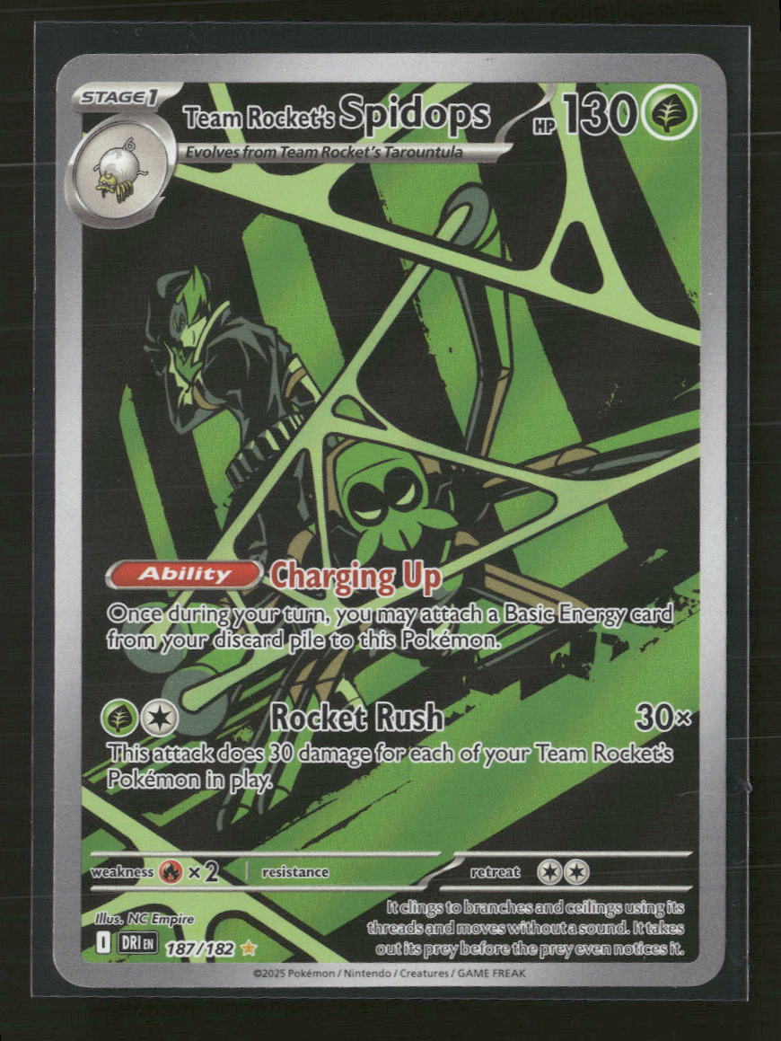 SV10: Destined Rivals Team Rocket's Spidops #187/182